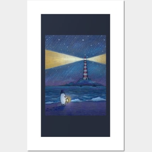 Lighthouse and lantern Posters and Art